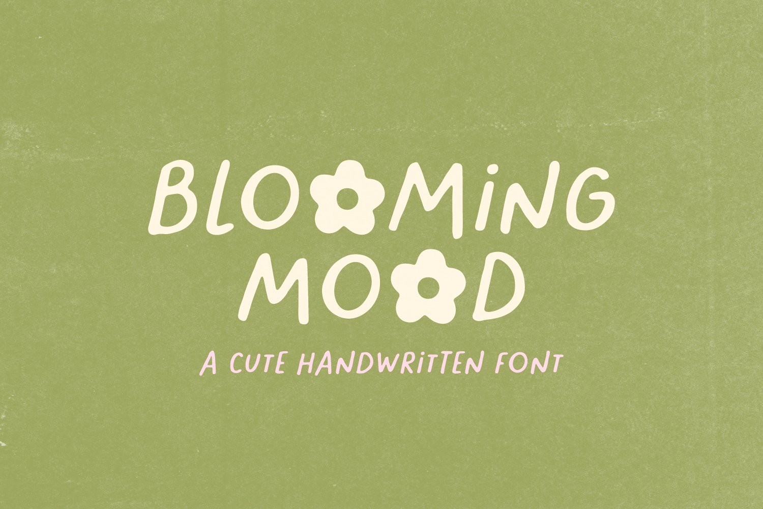 Blooming Mood - Cute Font - Design Cuts