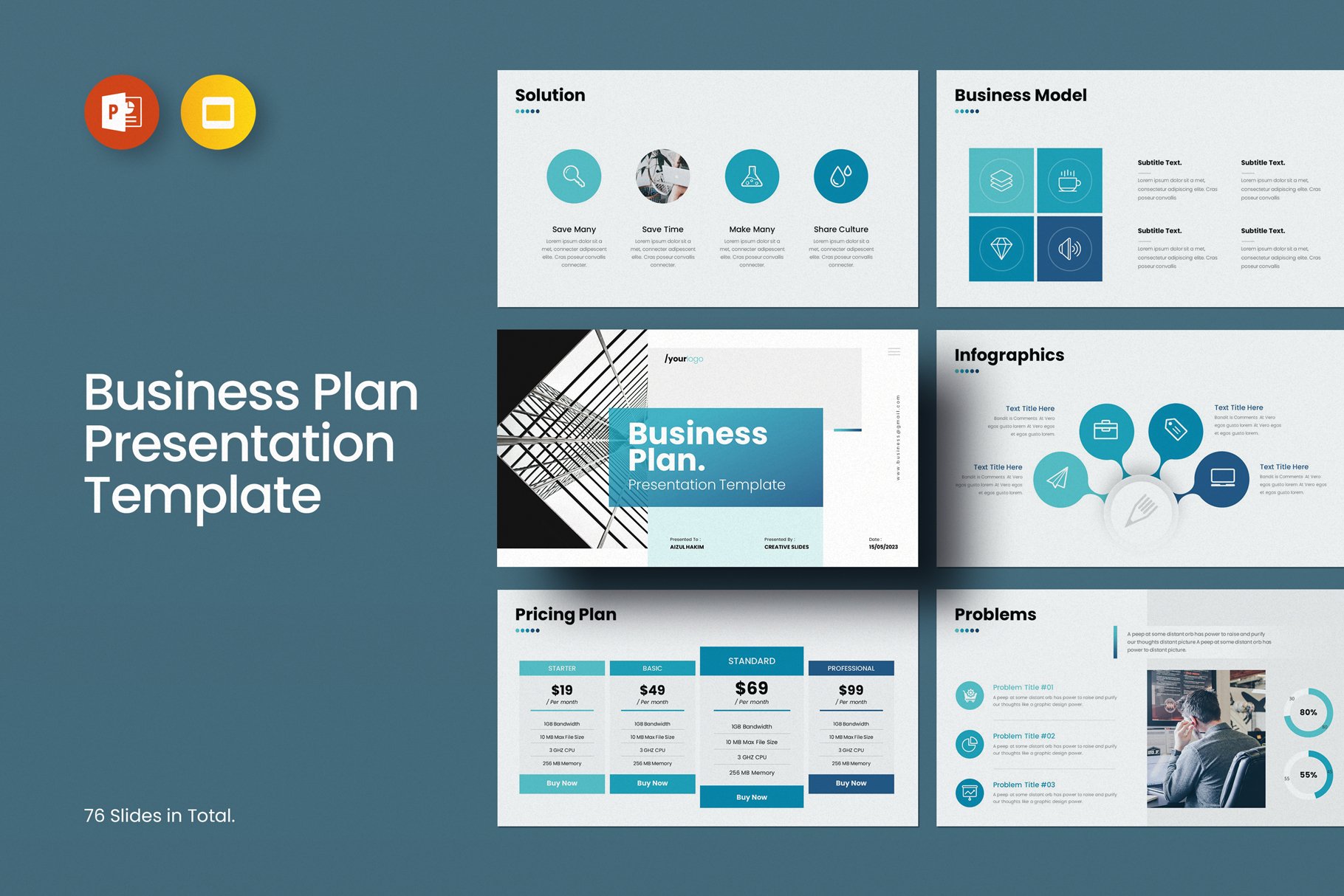 Business Plan Powerpoint Presentation Template 