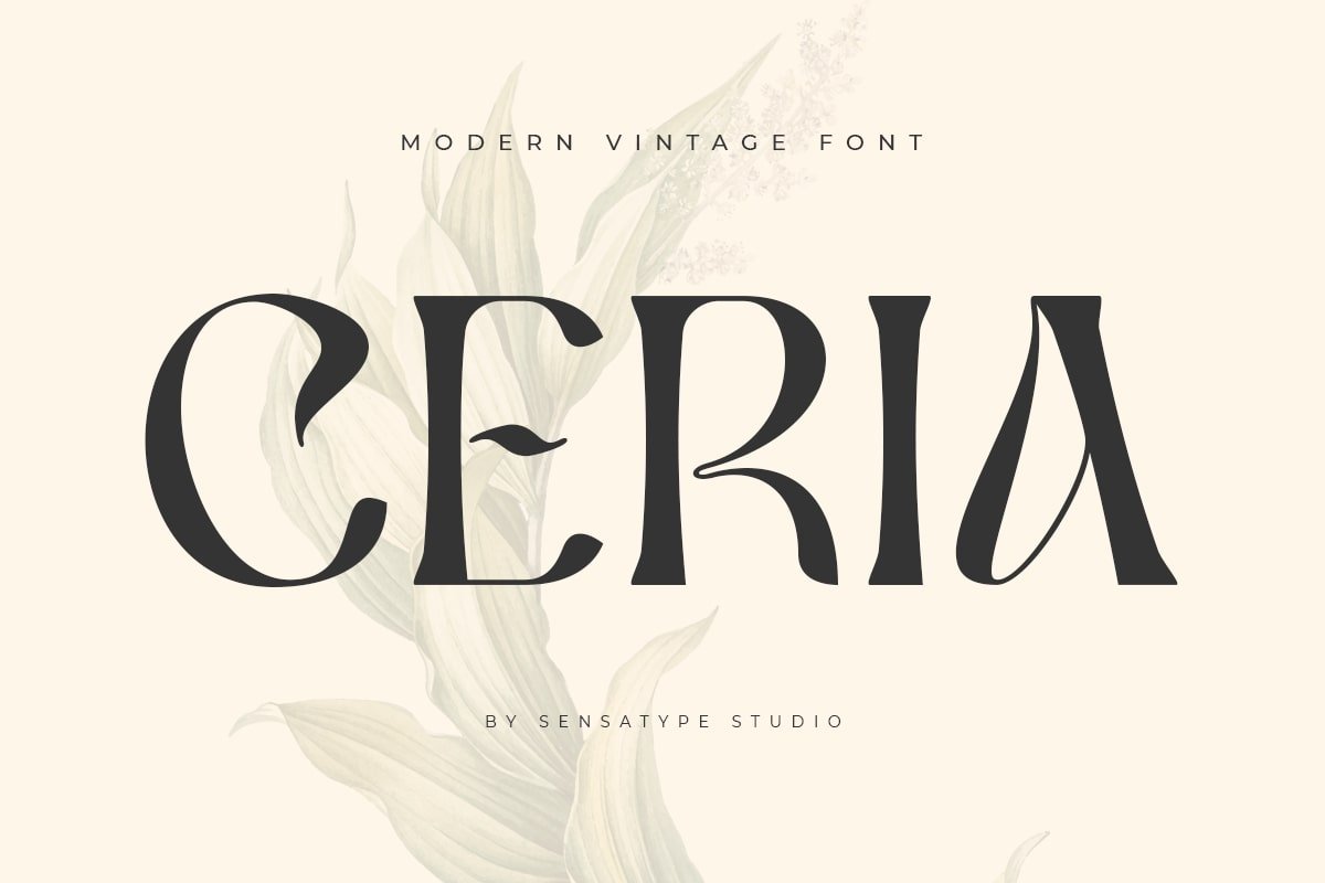 Ceria - Modern Vintage Font - Design Cuts