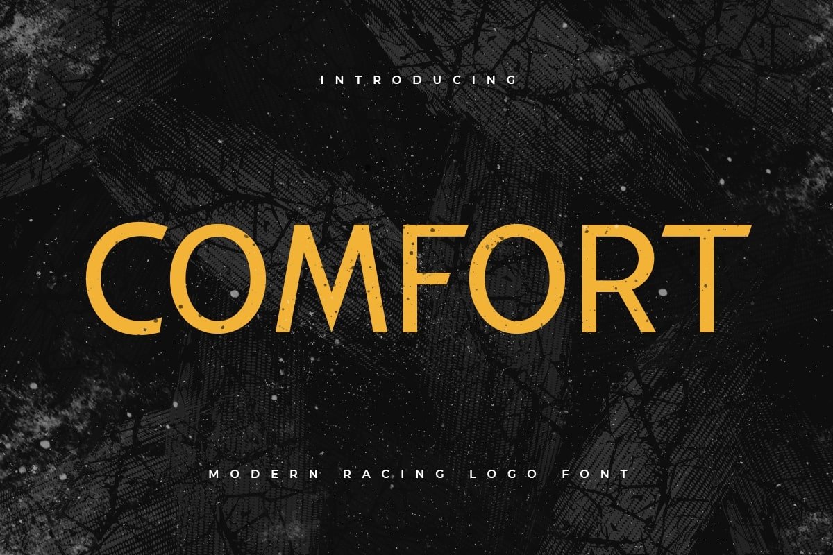 Comfort - Modern Racing Logo Font - Design Cuts