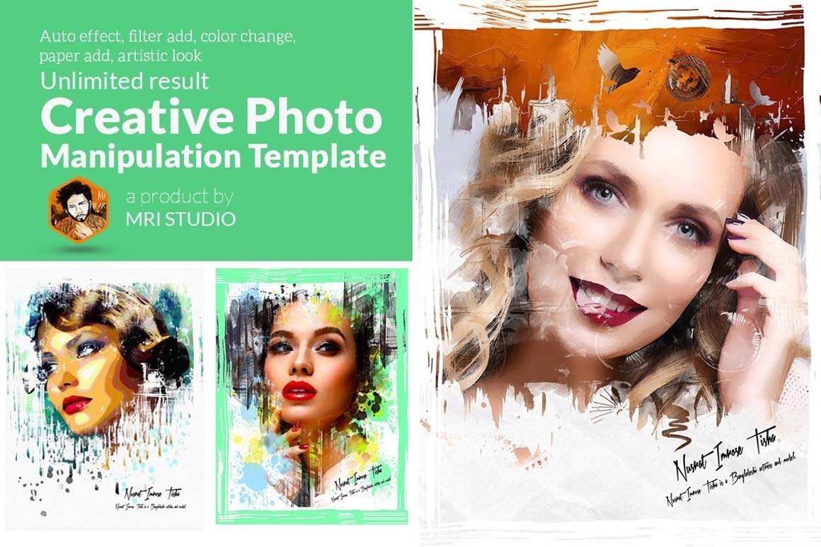 Creative Photo Manipulation Template - Design Cuts