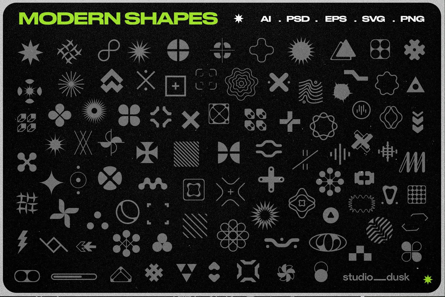 Cyber Y2K - Modern Shapes - Design Cuts