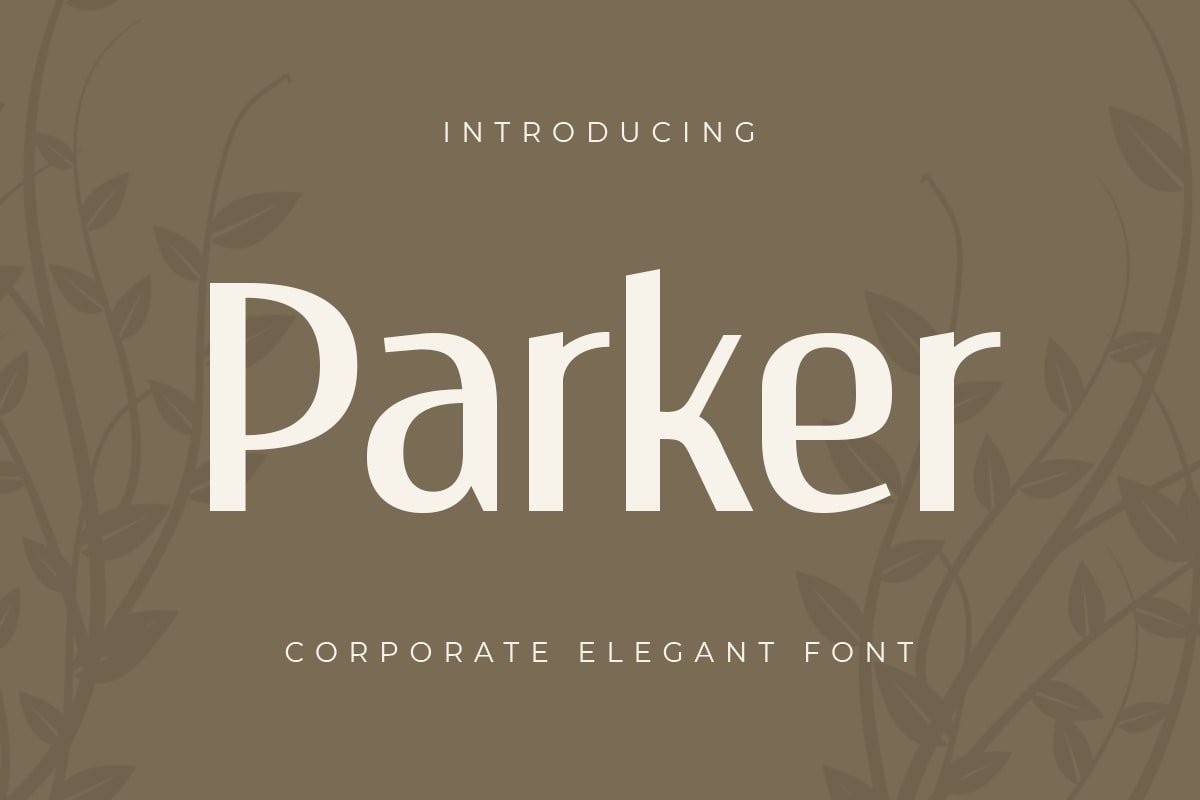 Parker - Corporate Elegant Font - Design Cuts