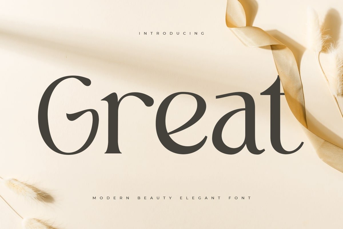 Great – Modern Beauty Elegant Font - Design Cuts