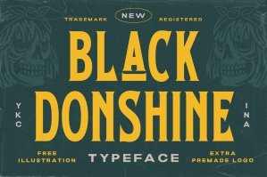 Black Donshine - Display Typeface