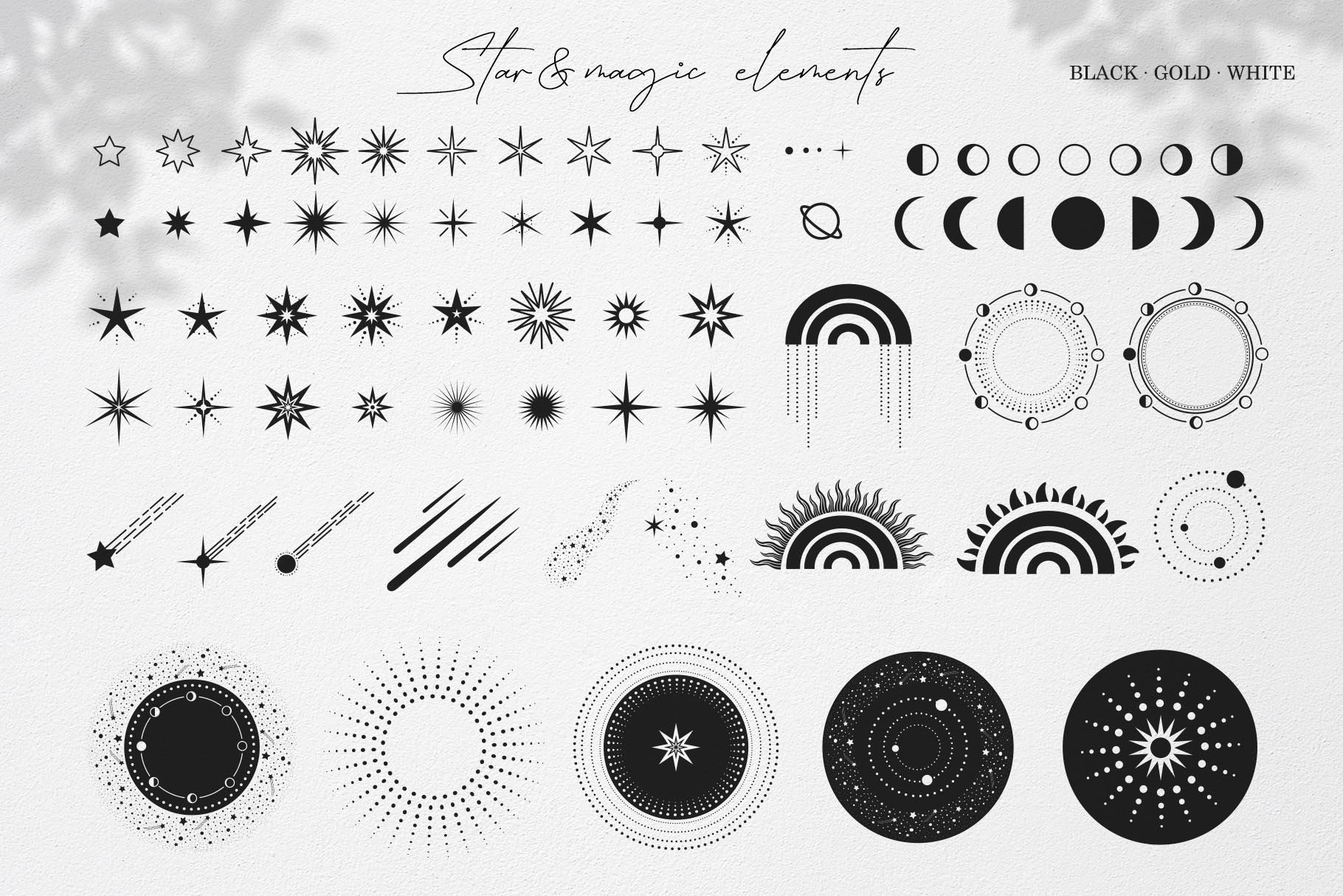 40+ CELESTIAL STARS AND ICONS ASSETS PACK VOL. 01 — The Visual Pharmacy