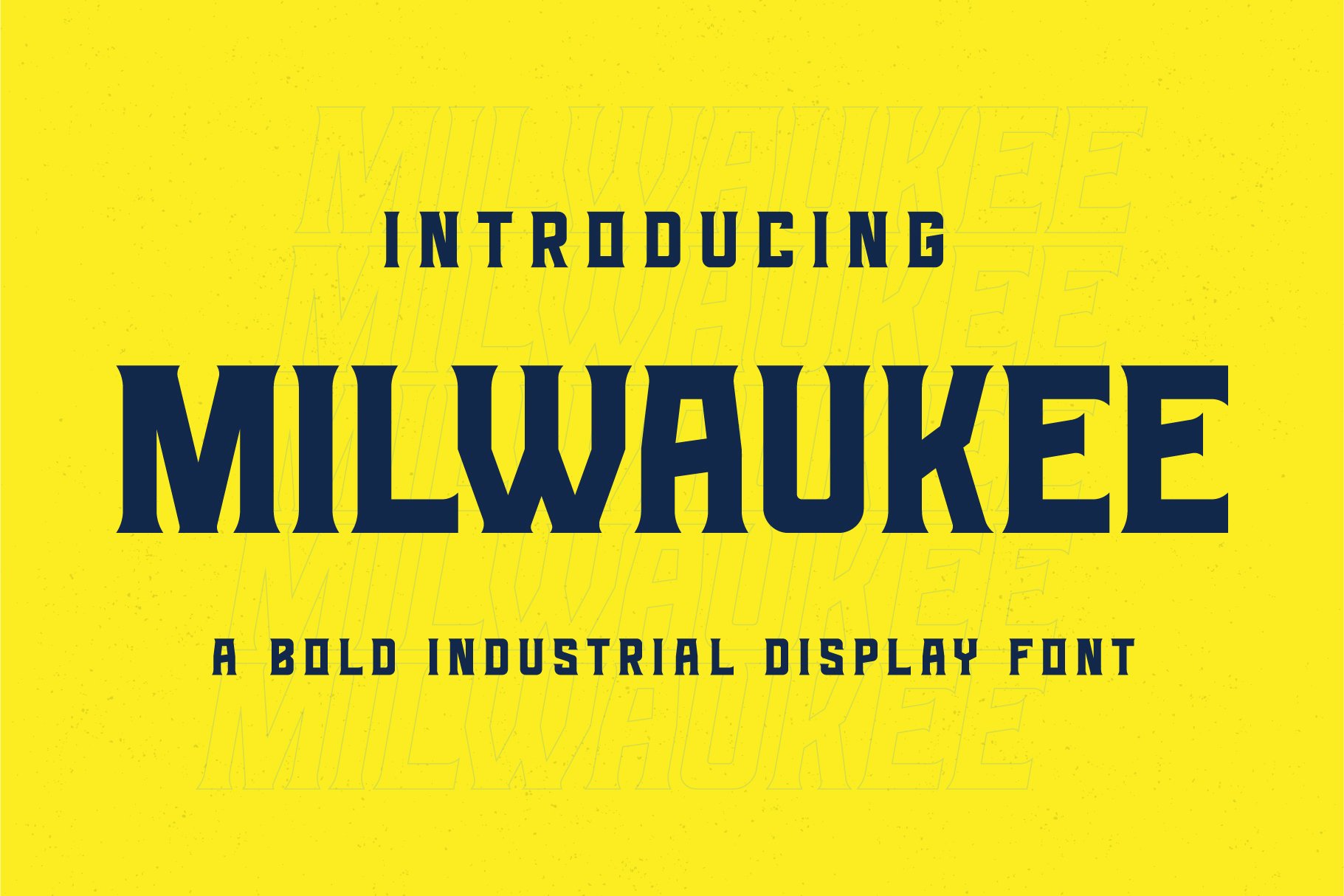 MILWAUKEE – Bold Industrial Display Font