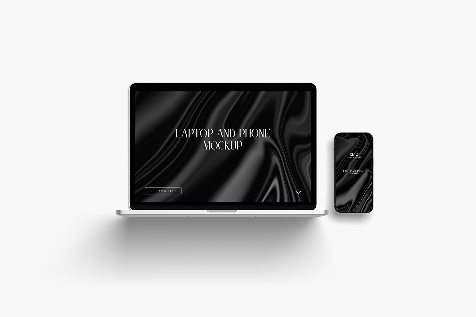 Laptop And Phone Mockup - Design Cuts