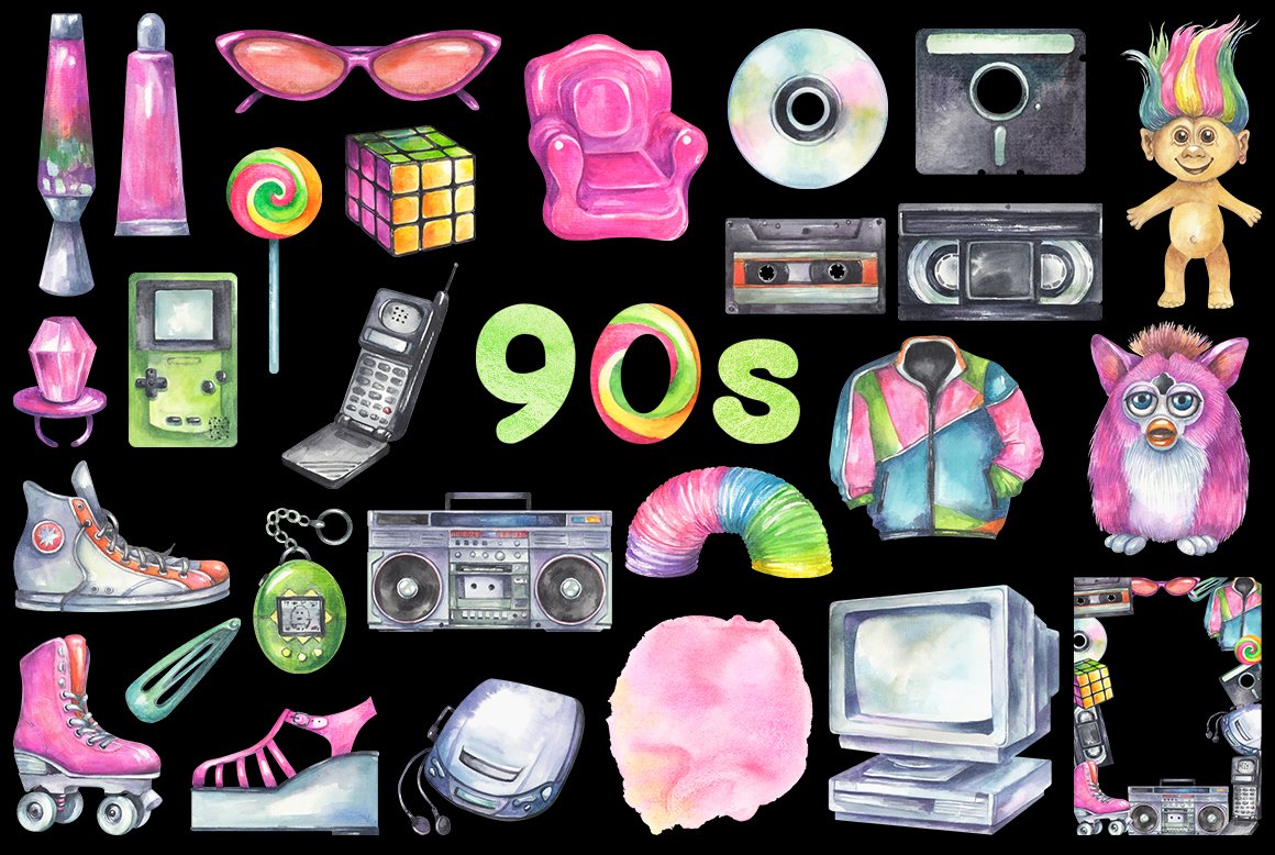 90s clipart
