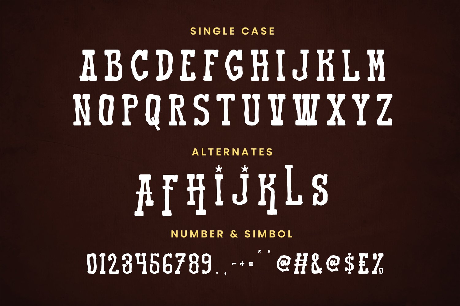 Most Haunted Western Display Typeface - Design Cuts