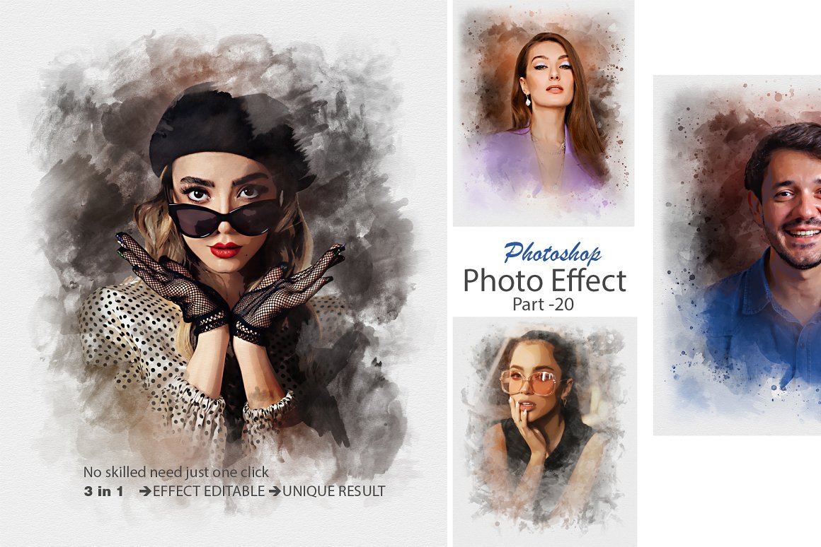 Realistic Painting Photo Effect - Design Cuts