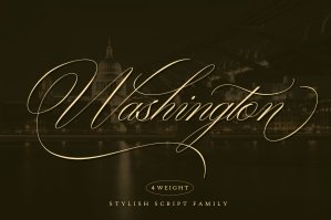 Washington Stylish Script Family