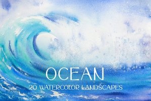 Watercolor Ocean & Sea Landscapes