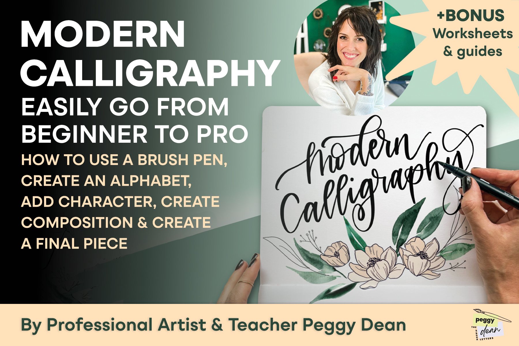 Modern Calligraphy: 4 Easy Steps To Lettering Pro