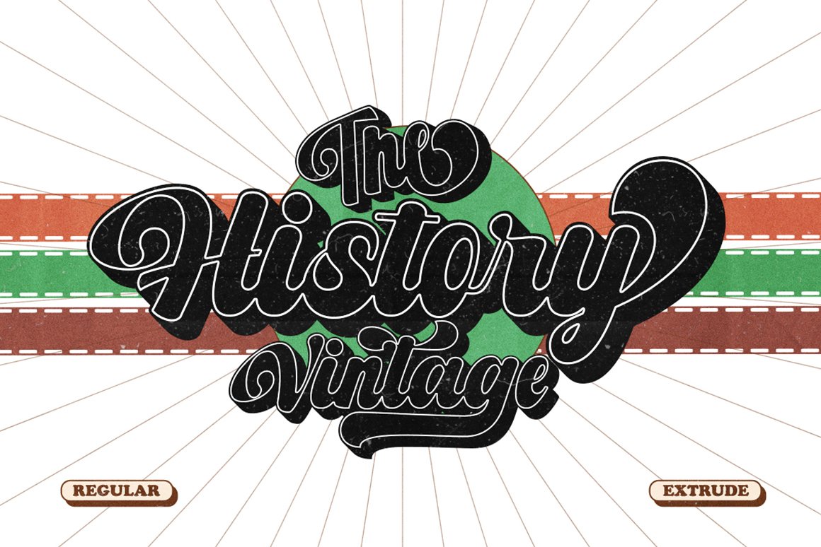 Bigland - Vintage Retro Font - Design Cuts