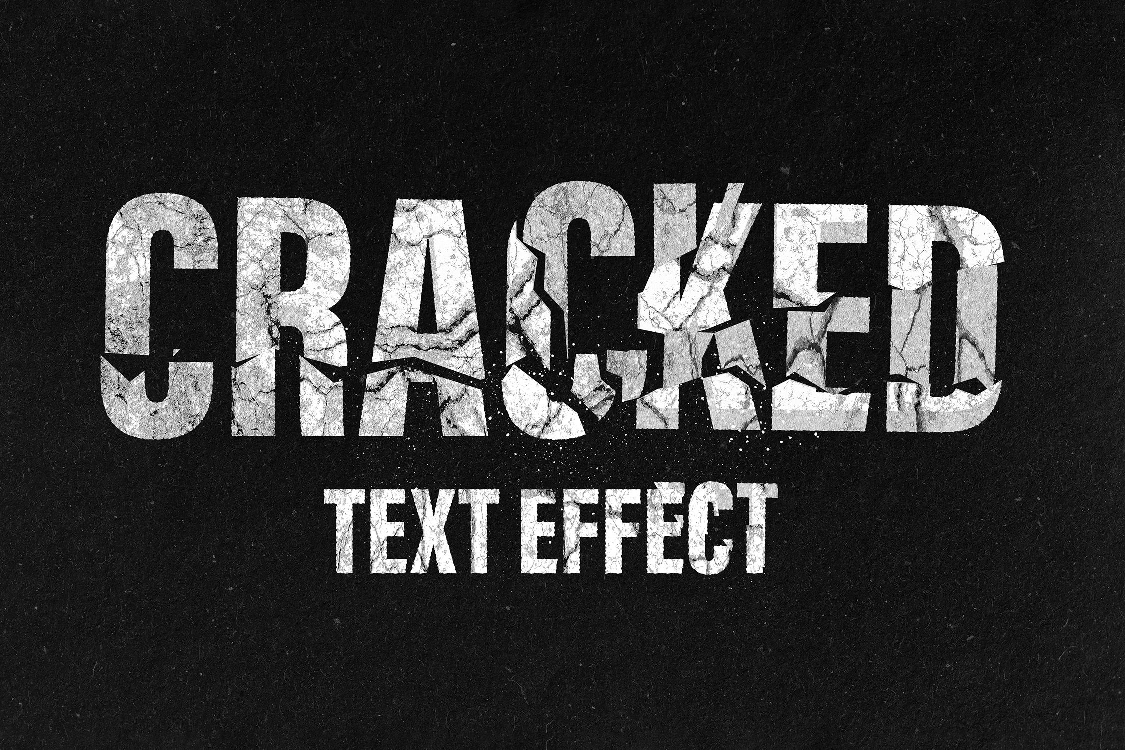 Broken Text Effect Design Cuts