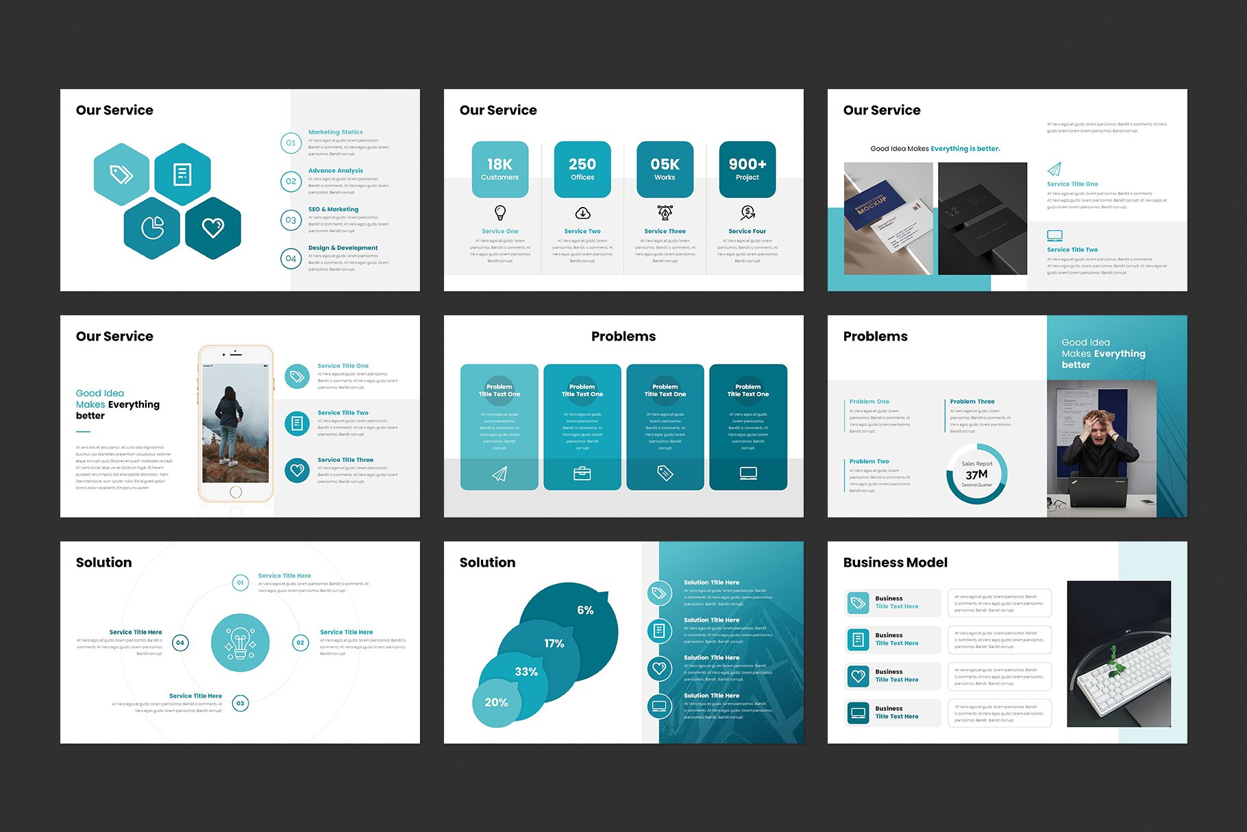 Creative Business Plan Presentation Template - Design Cuts