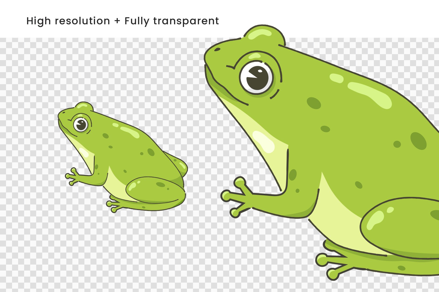 Frog Illustrations Set - Design Cuts