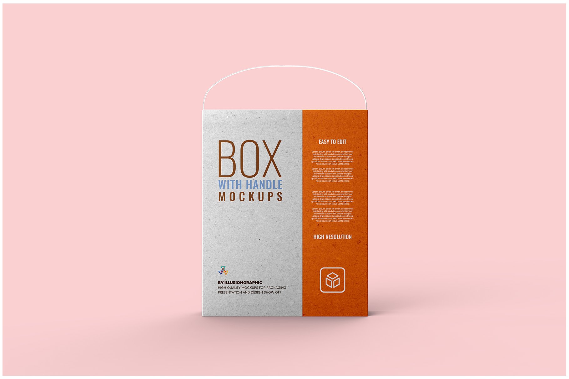 Box With Handle Mockup - 12 Views - Design Cuts