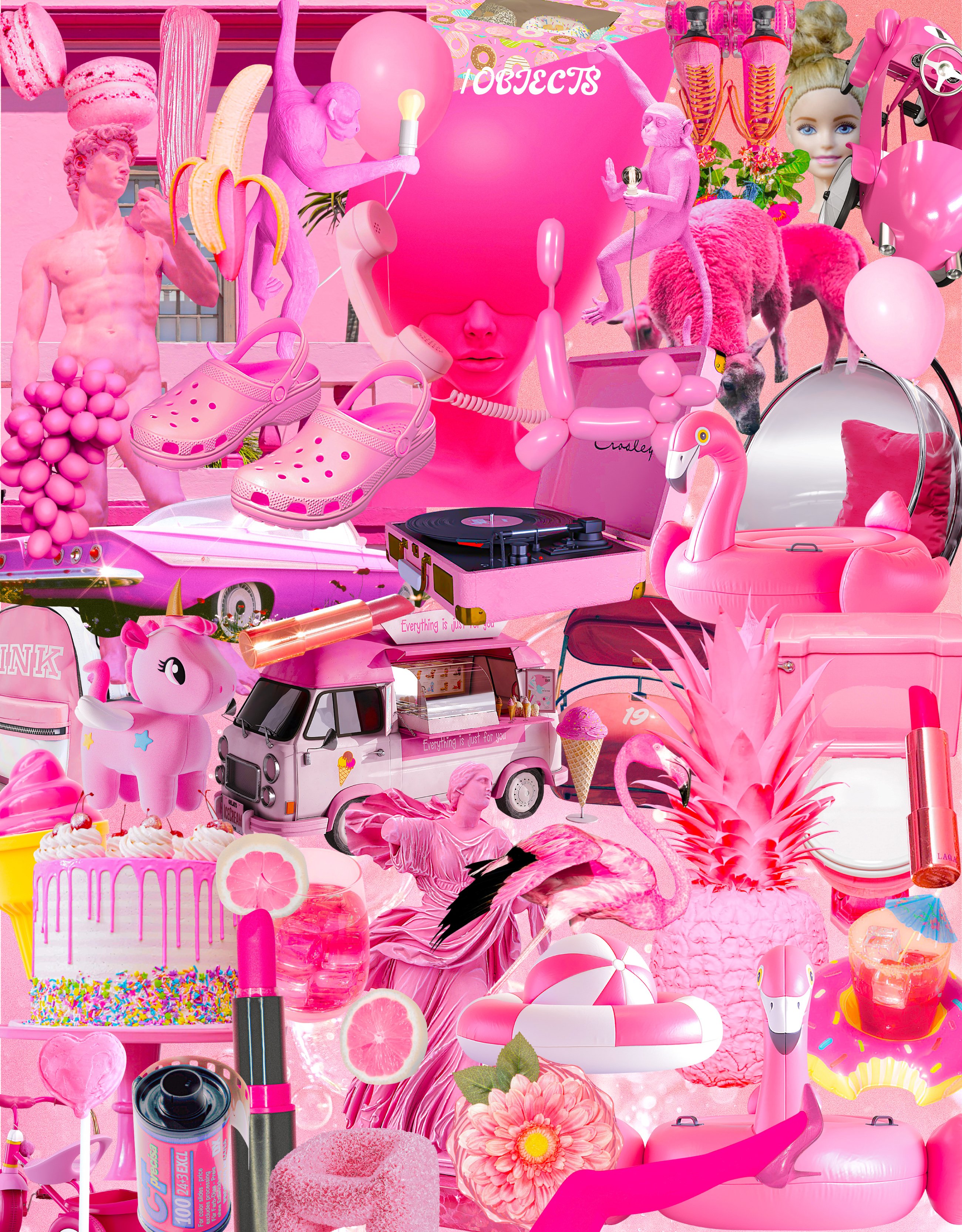 PINK DREAM LAND - Collage Pack - Design Cuts