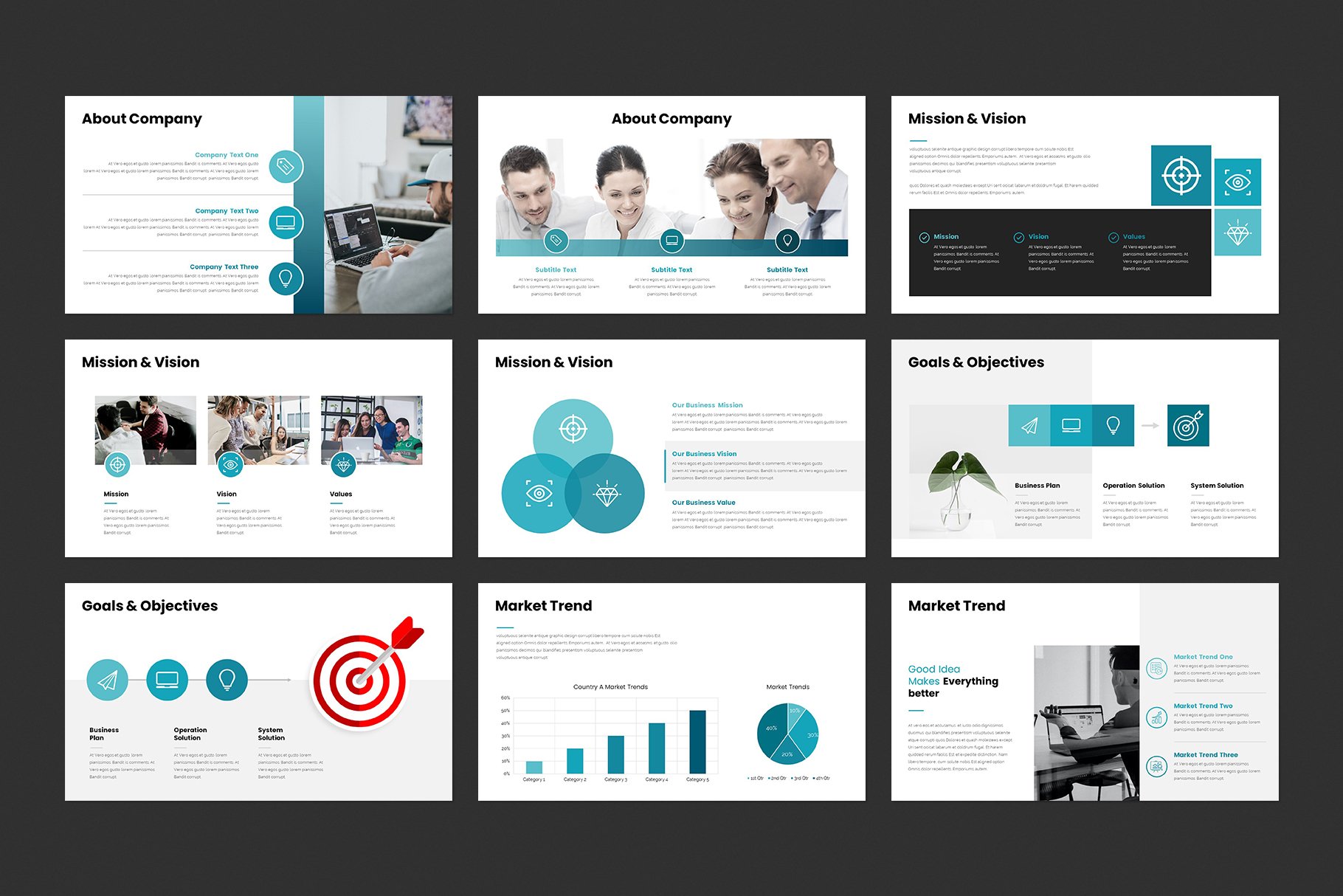 Creative Business Plan Presentation Template - Design Cuts