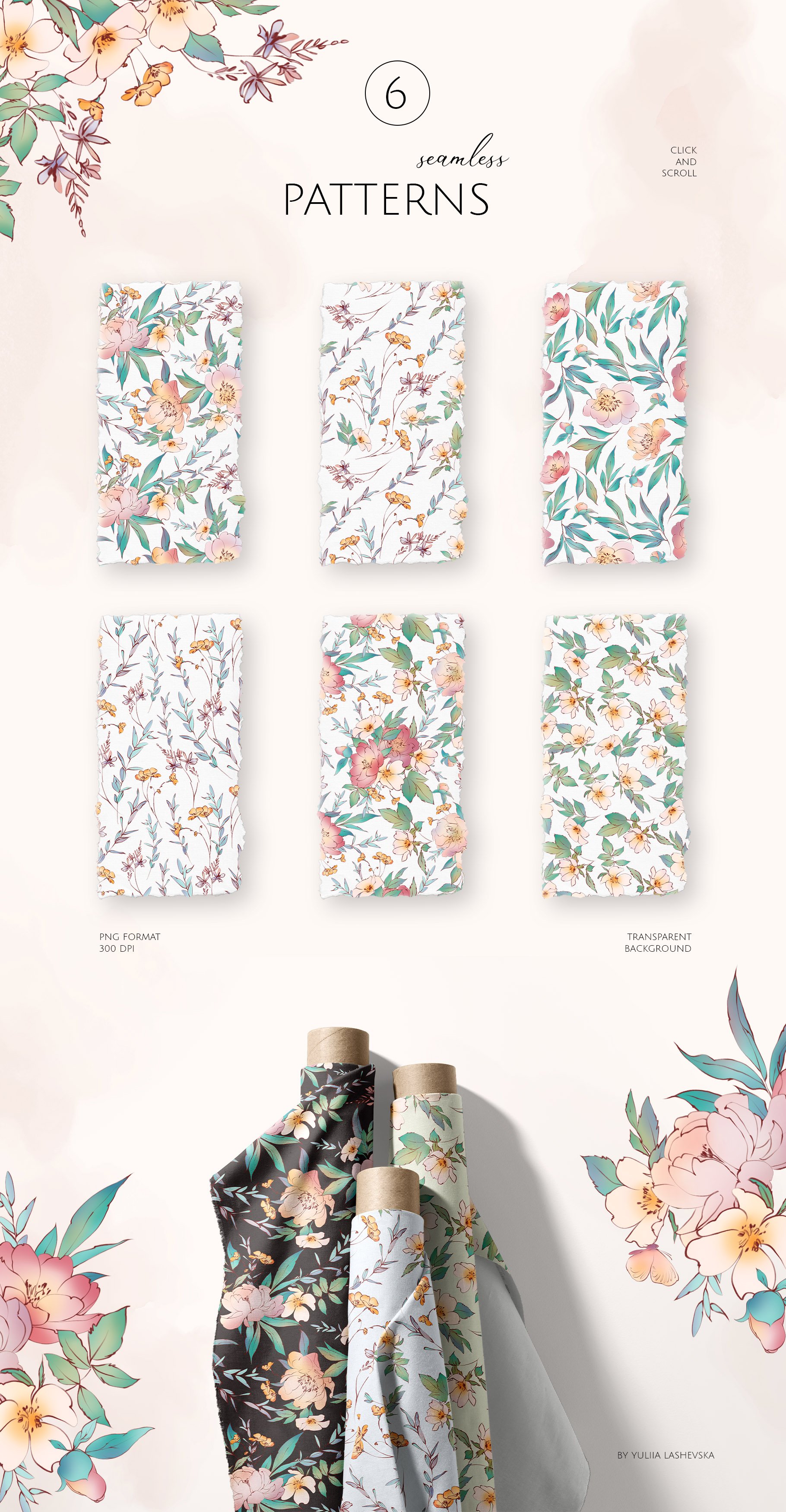 Summer Garden Floral Graphics - Design Cuts