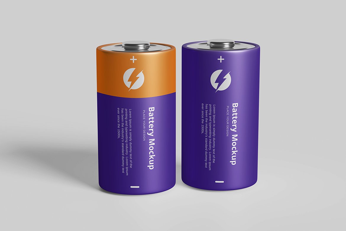 Battery Mockup Design Cuts