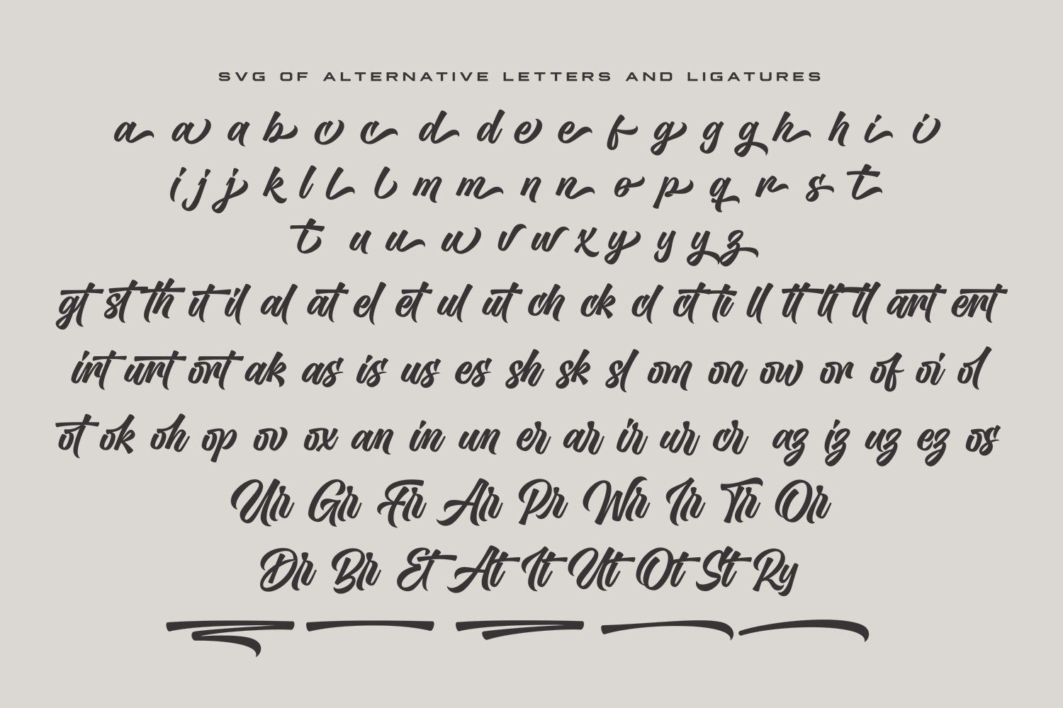 The Undertake - Lettering Font - Design Cuts