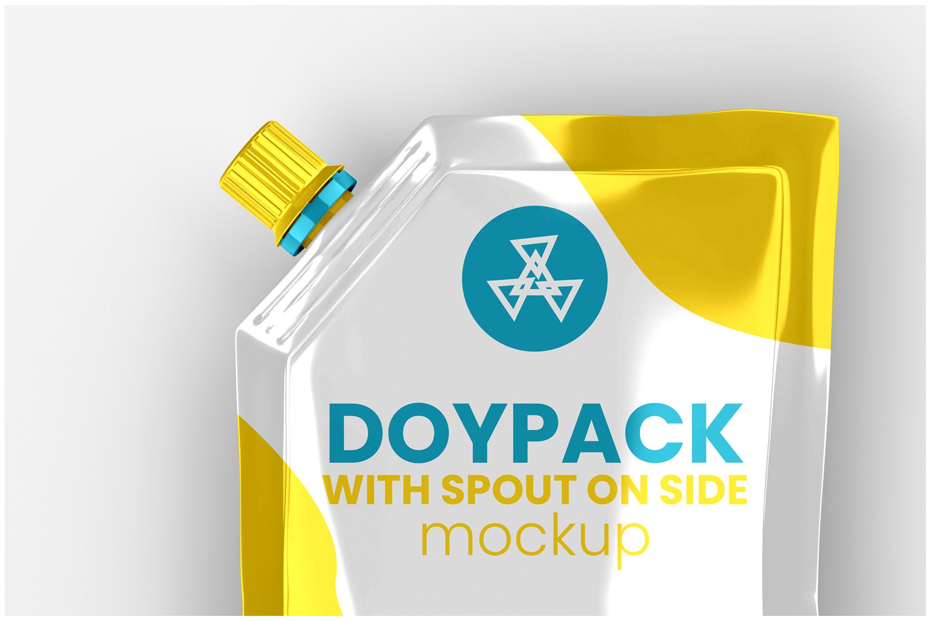 Doypack Pouch With Spout On Side Mockup - 12 Views - Design Cuts