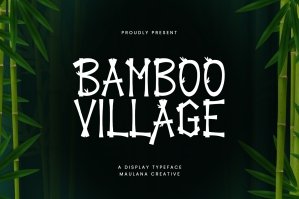 Bamboo Village Display Font