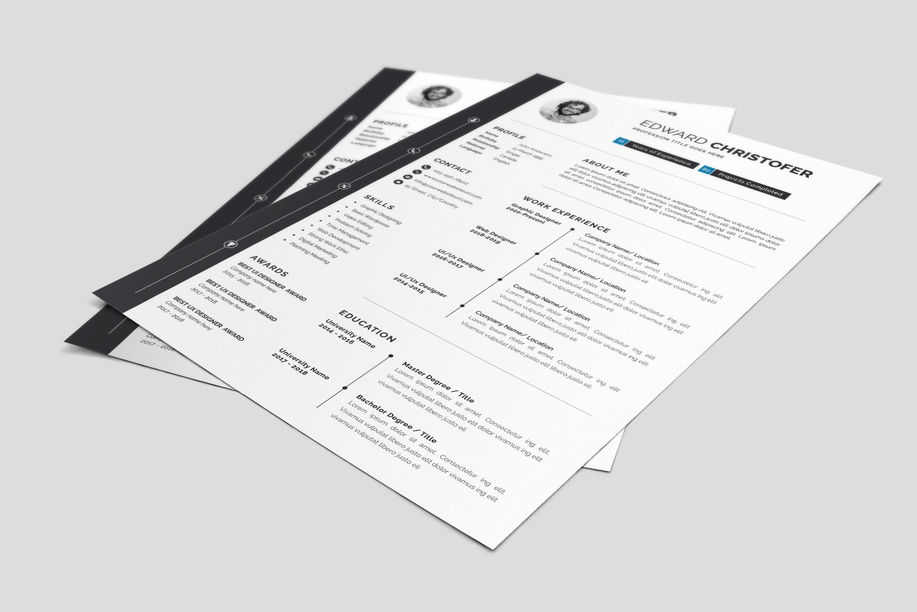 Resume – CV Template 10 - Design Cuts