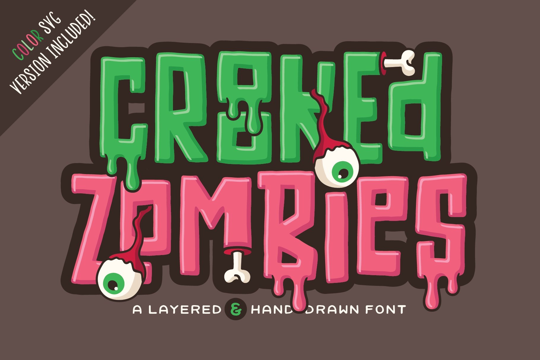 Zombie font scary green letters hi-res stock photography and