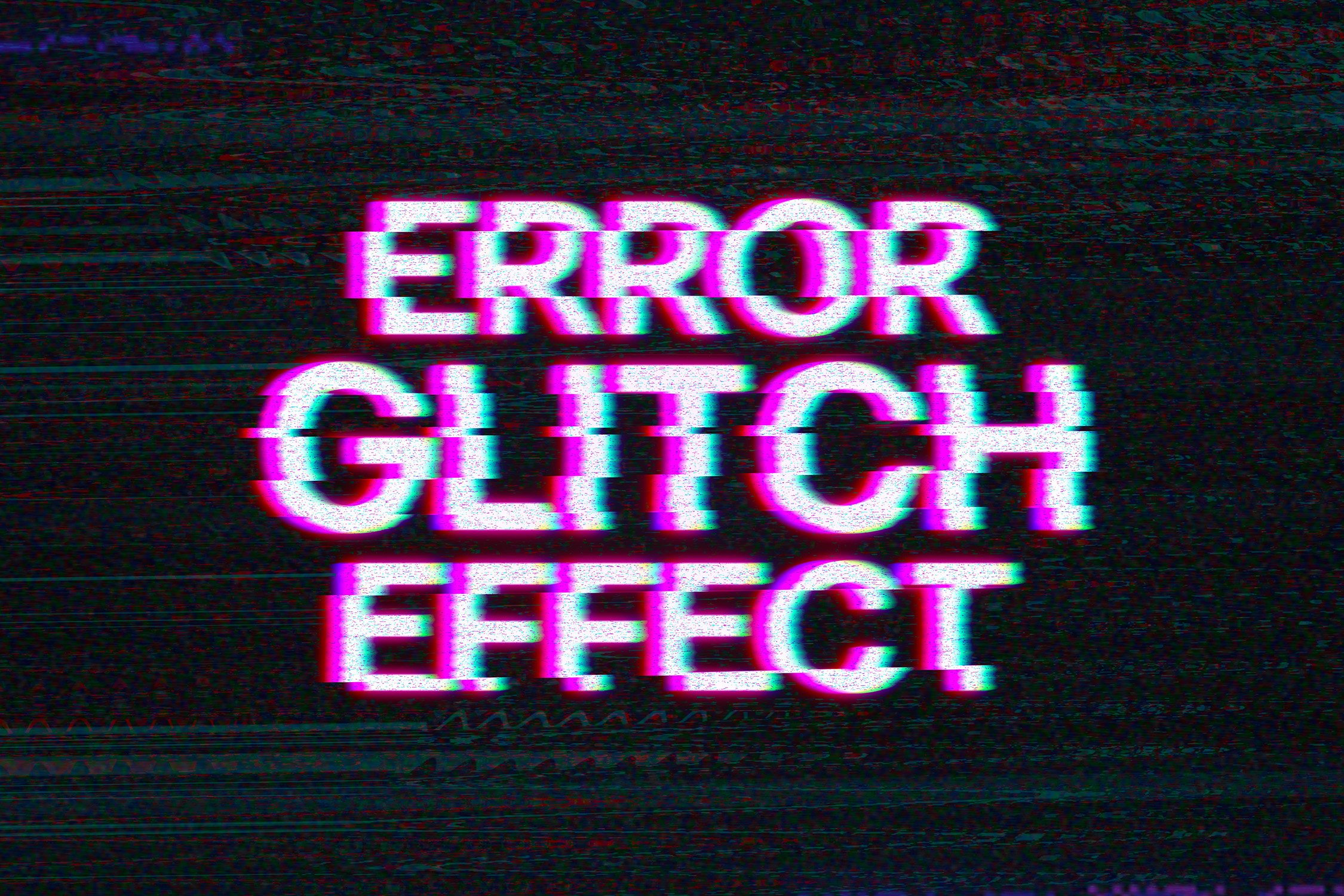 Error Glitch Text Effect - Design Cuts