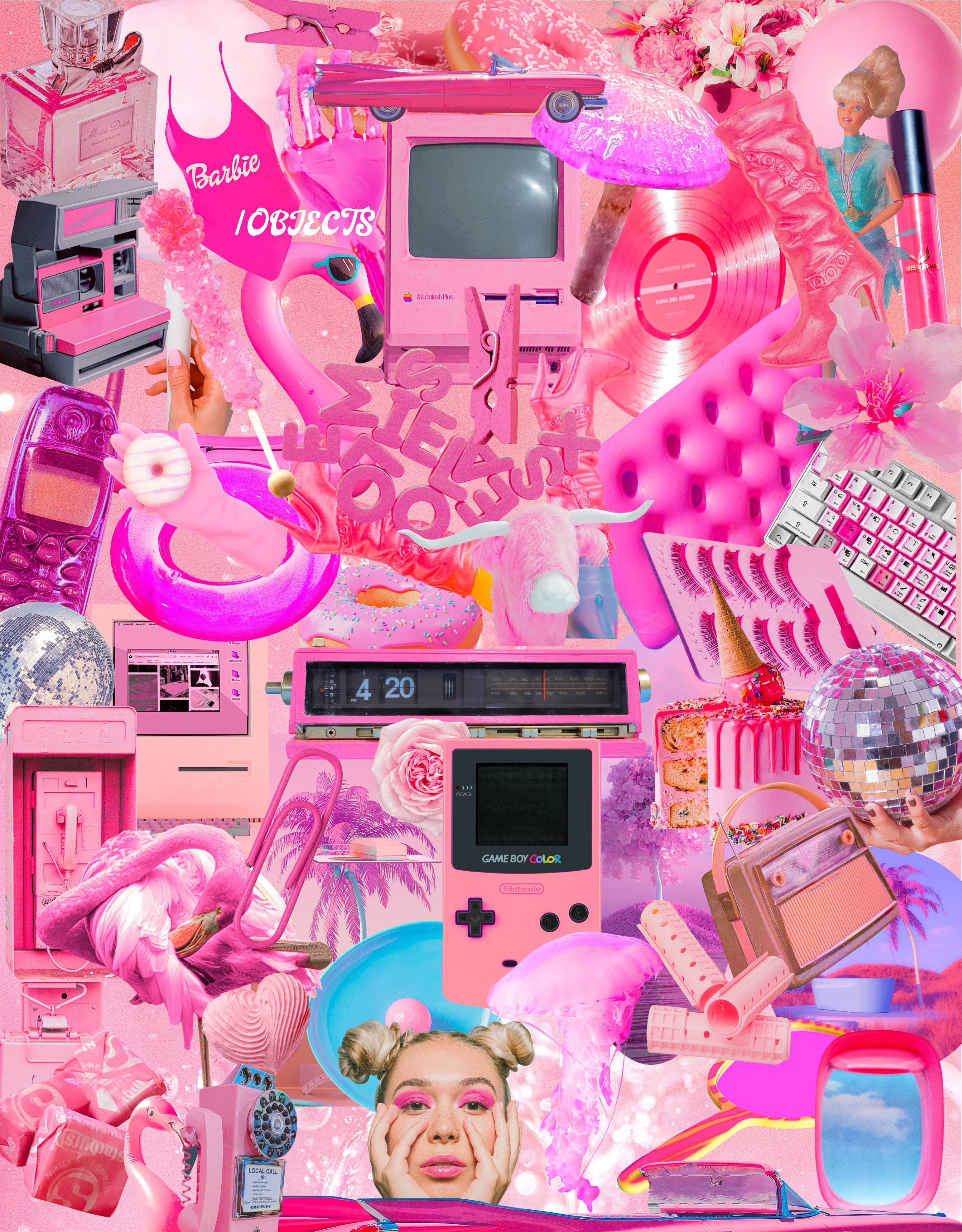 PINK DREAM LAND - Collage Pack - Design Cuts