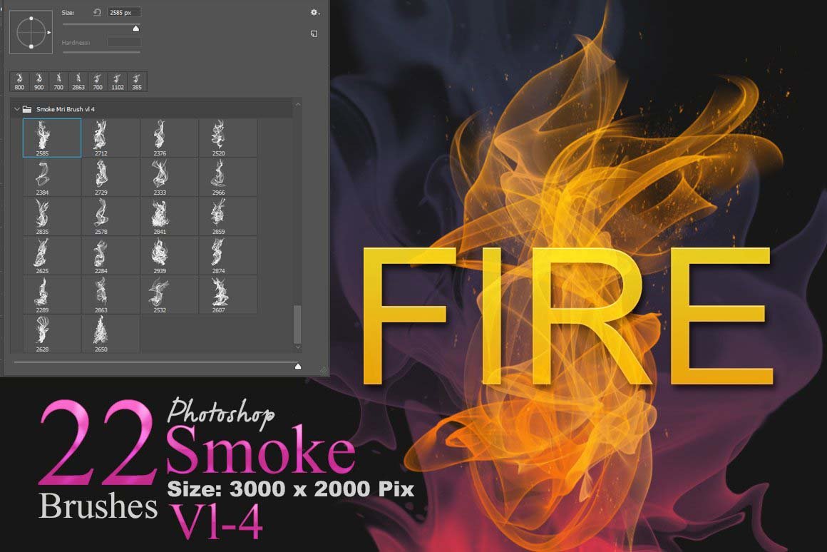 fire smoke photoshop