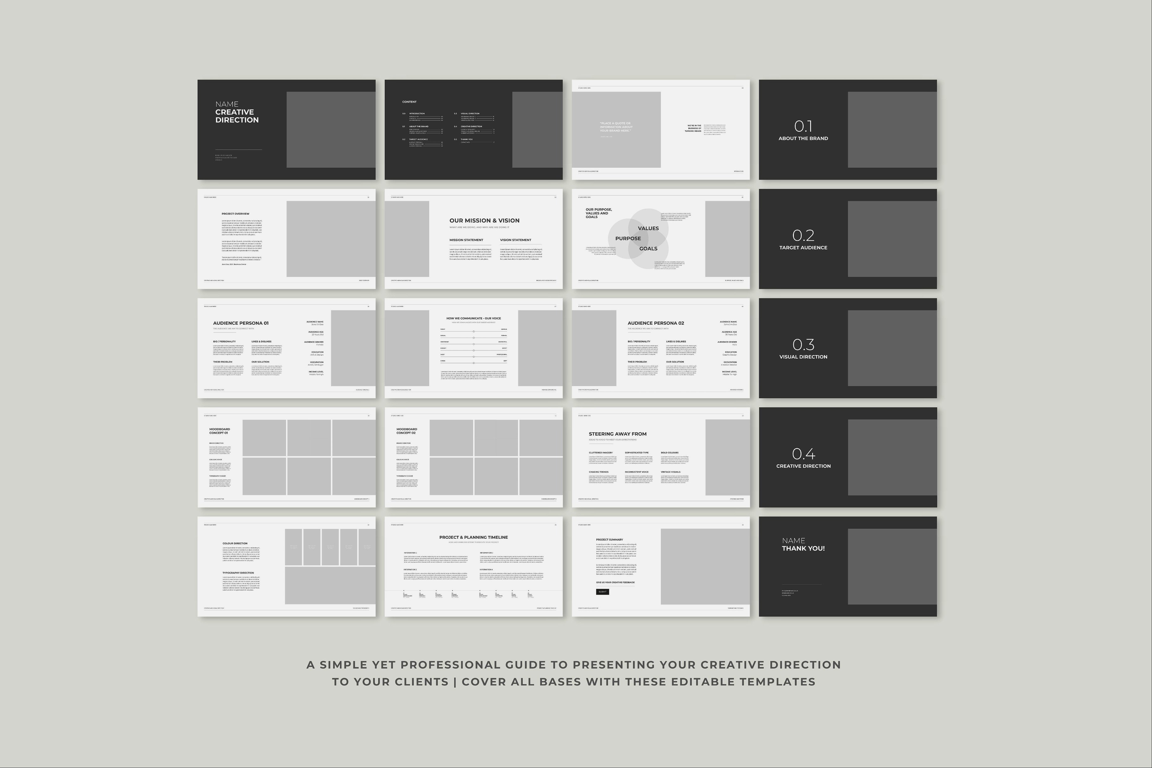 Creative Direction Template - Design Cuts