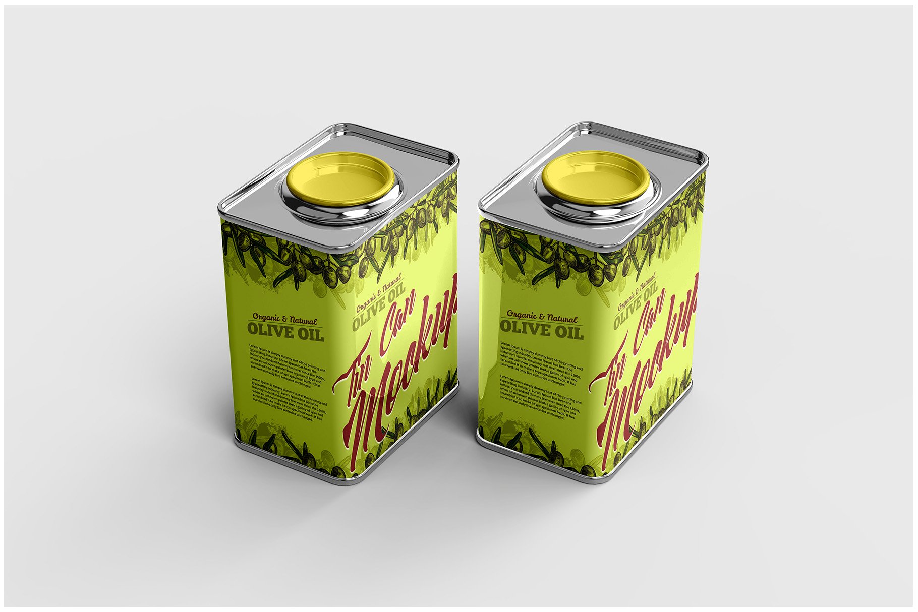 Tin Can Mockup - 12 Views - Design Cuts