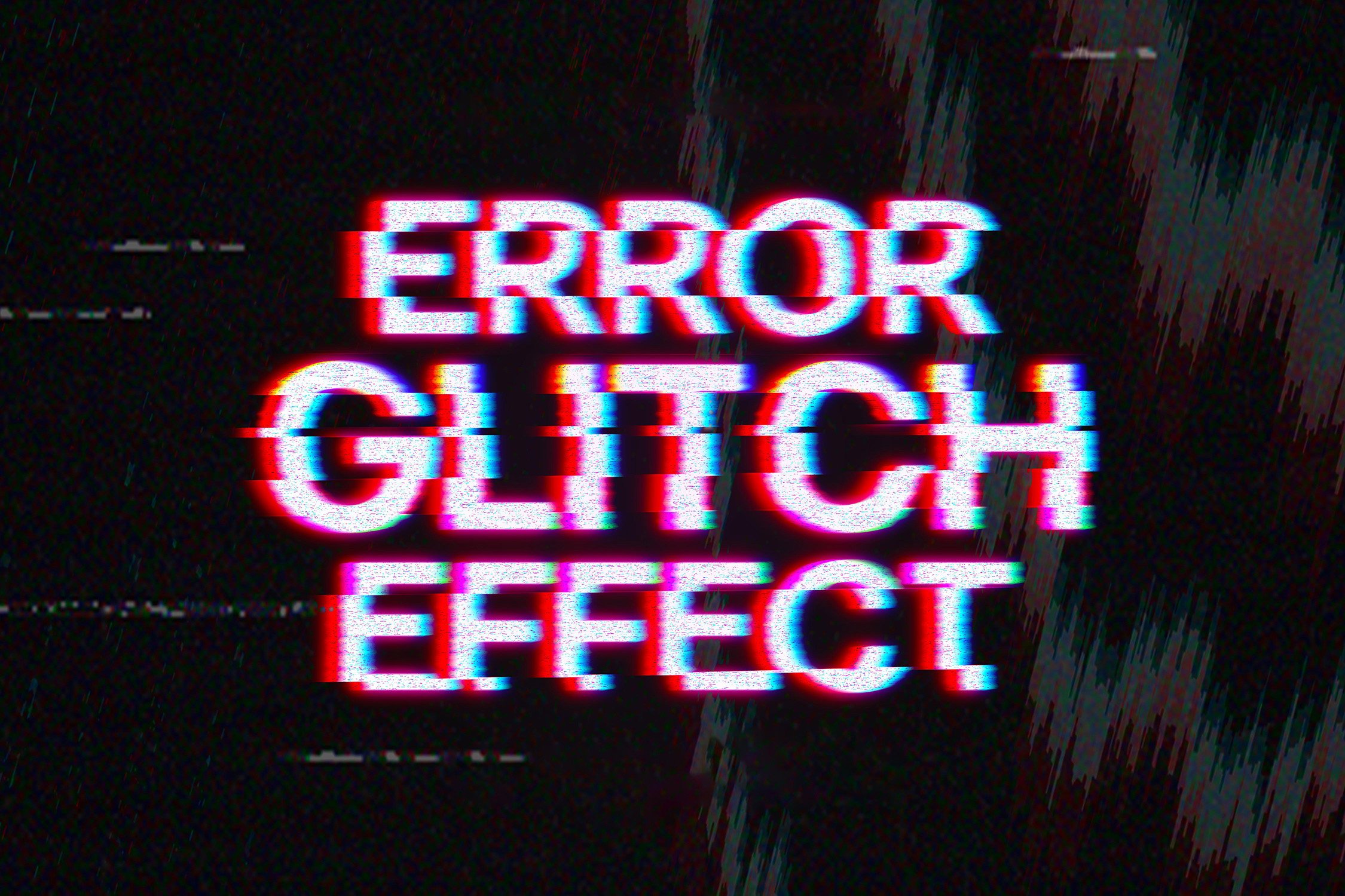 Error Screen Glitch Effect - Design Cuts
