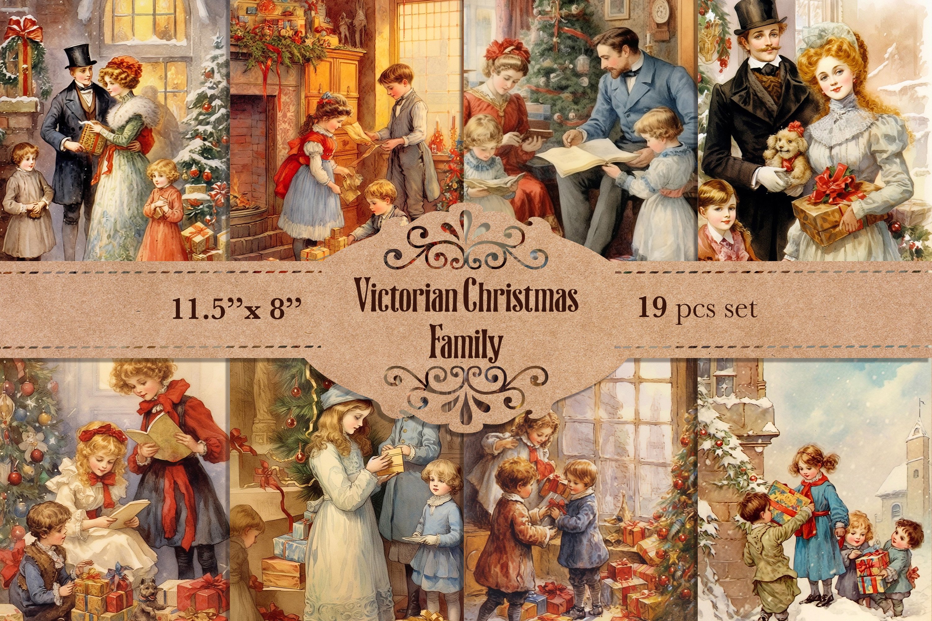 victorian era christmas cards