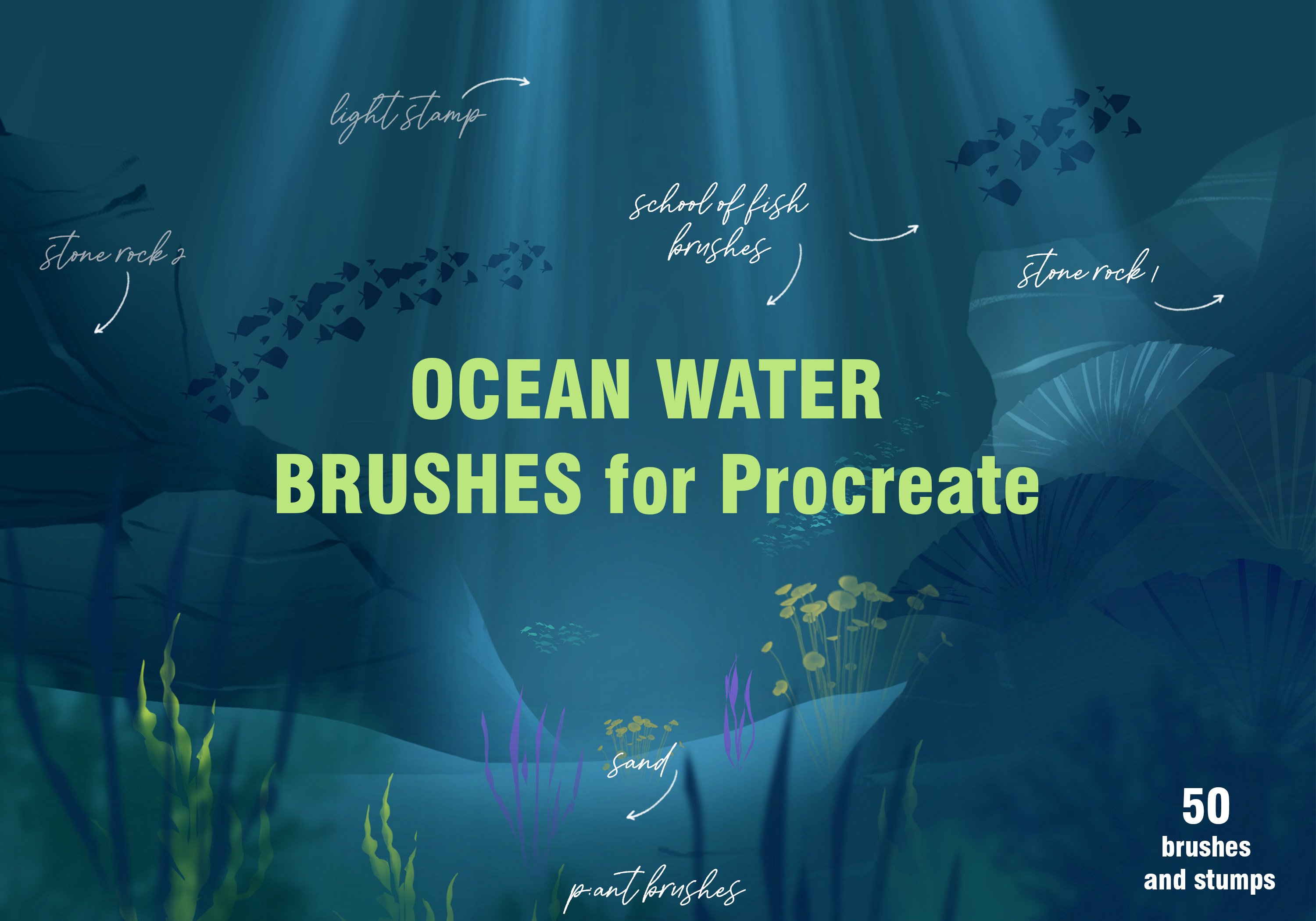 ocean procreate brush free