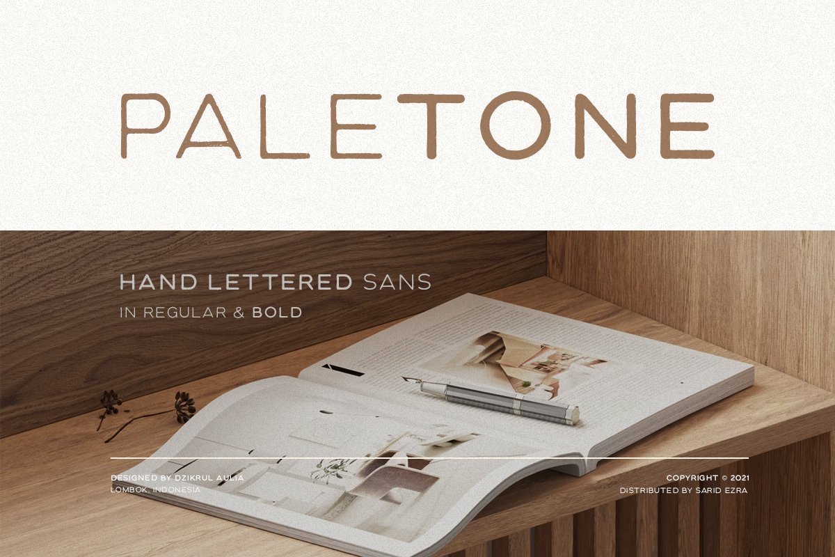 Paletone - Hand Lettered Sans - Design Cuts