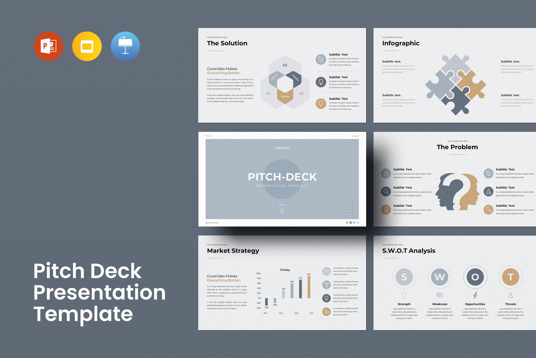 a pitch deck is a visual slide presentation