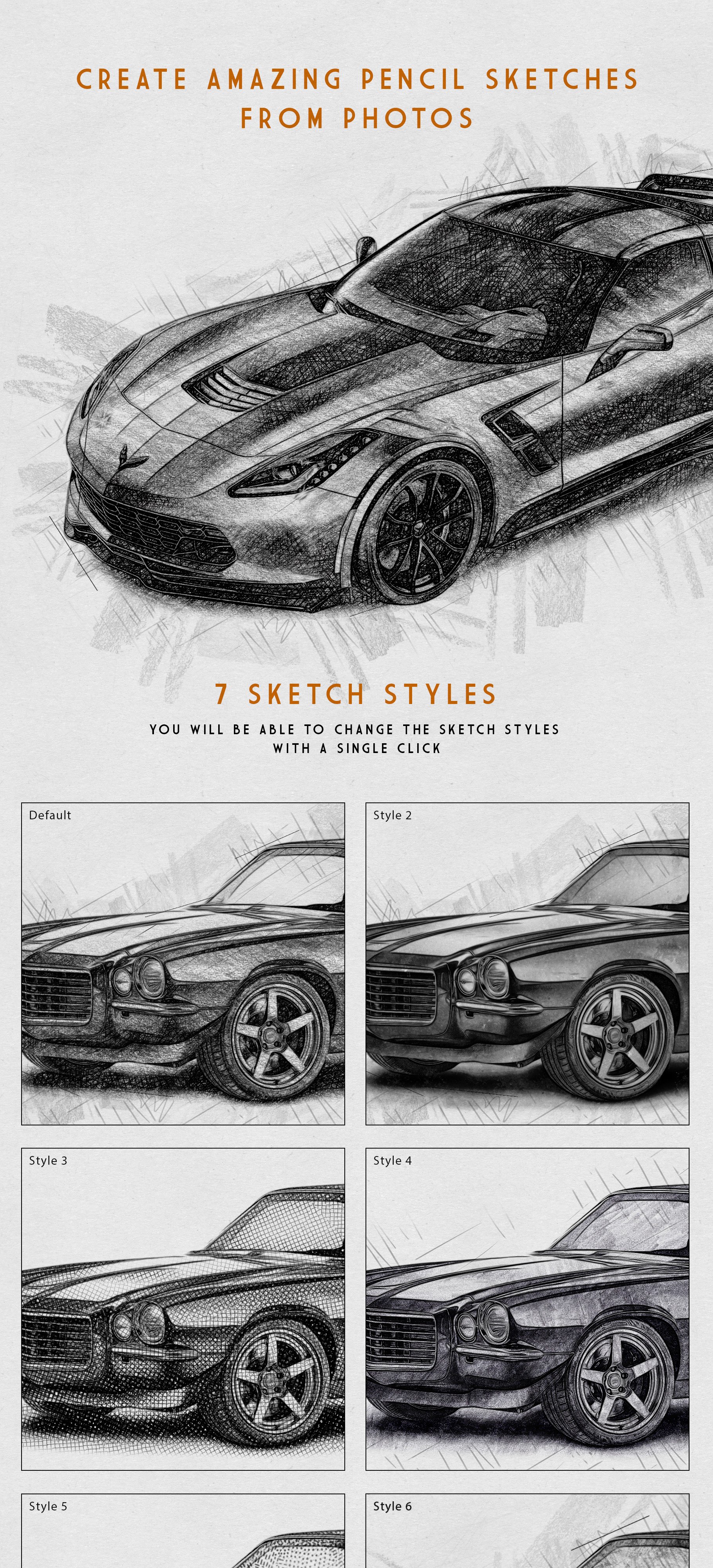 Free Photoshop Actions: Sketch and Painting Effects Set