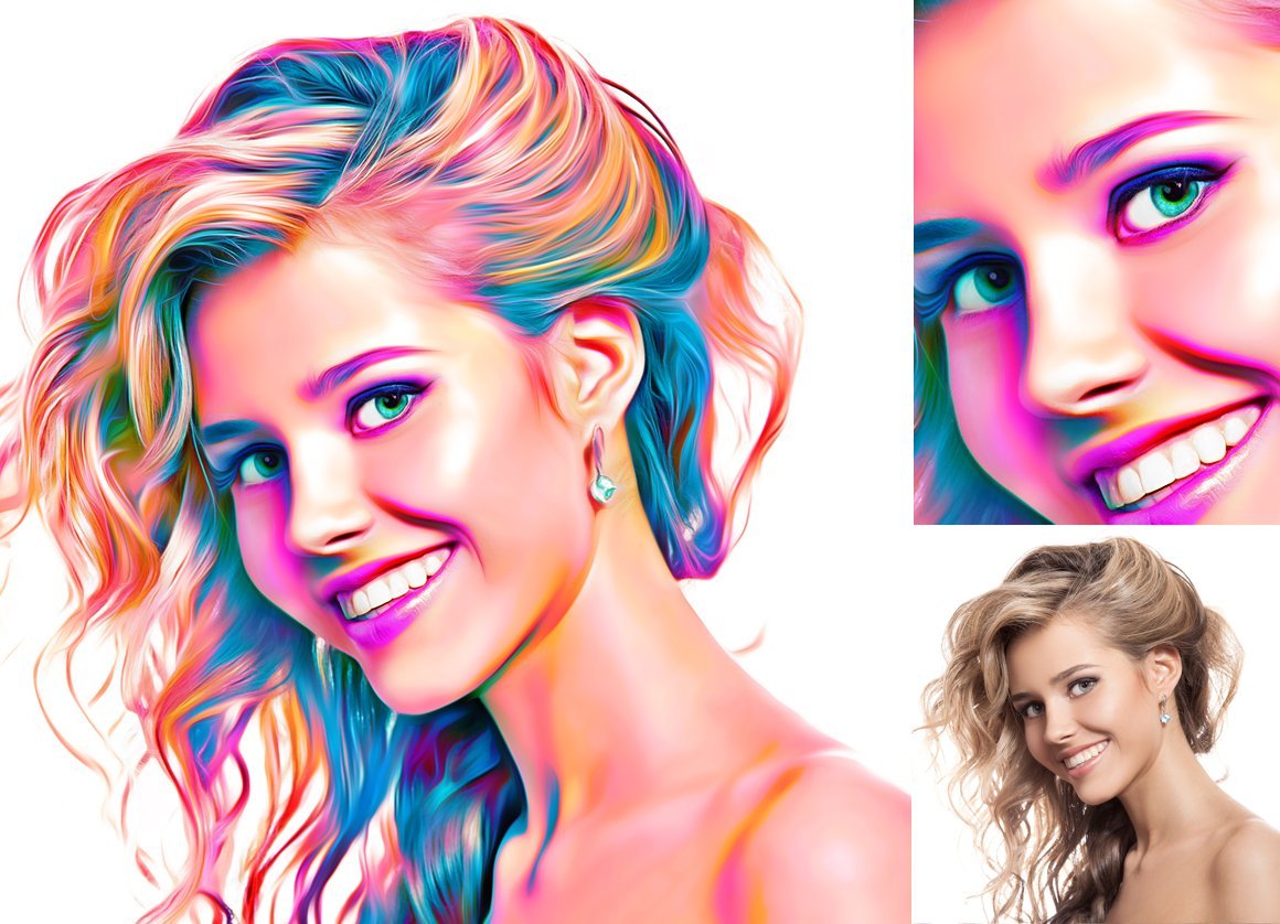 Digital Painting Photoshop Action 2 - Design Cuts