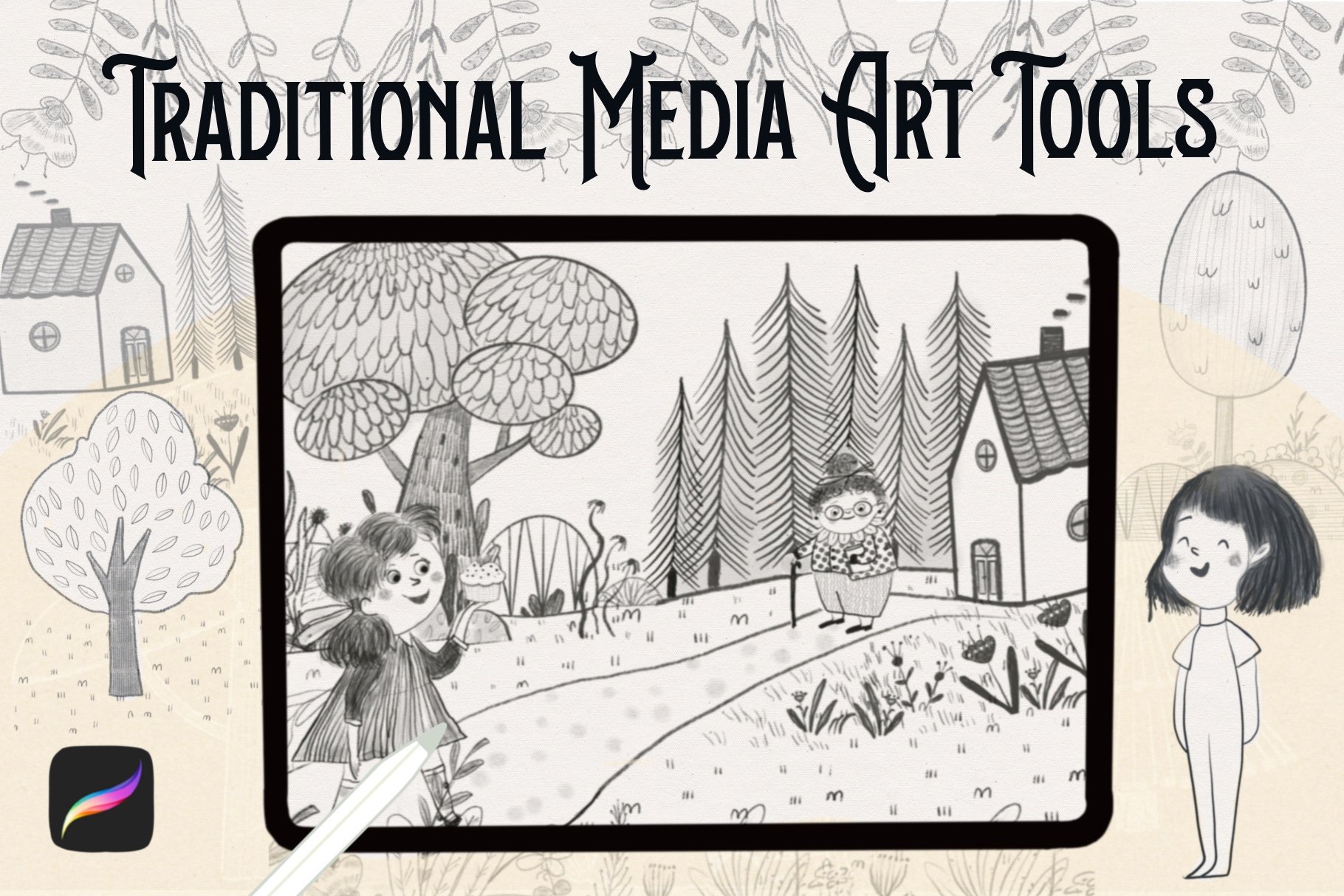 Traditional Media Art Tools - Design Cuts