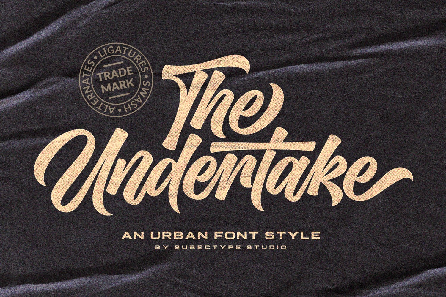 The Undertake - Lettering Font - Design Cuts