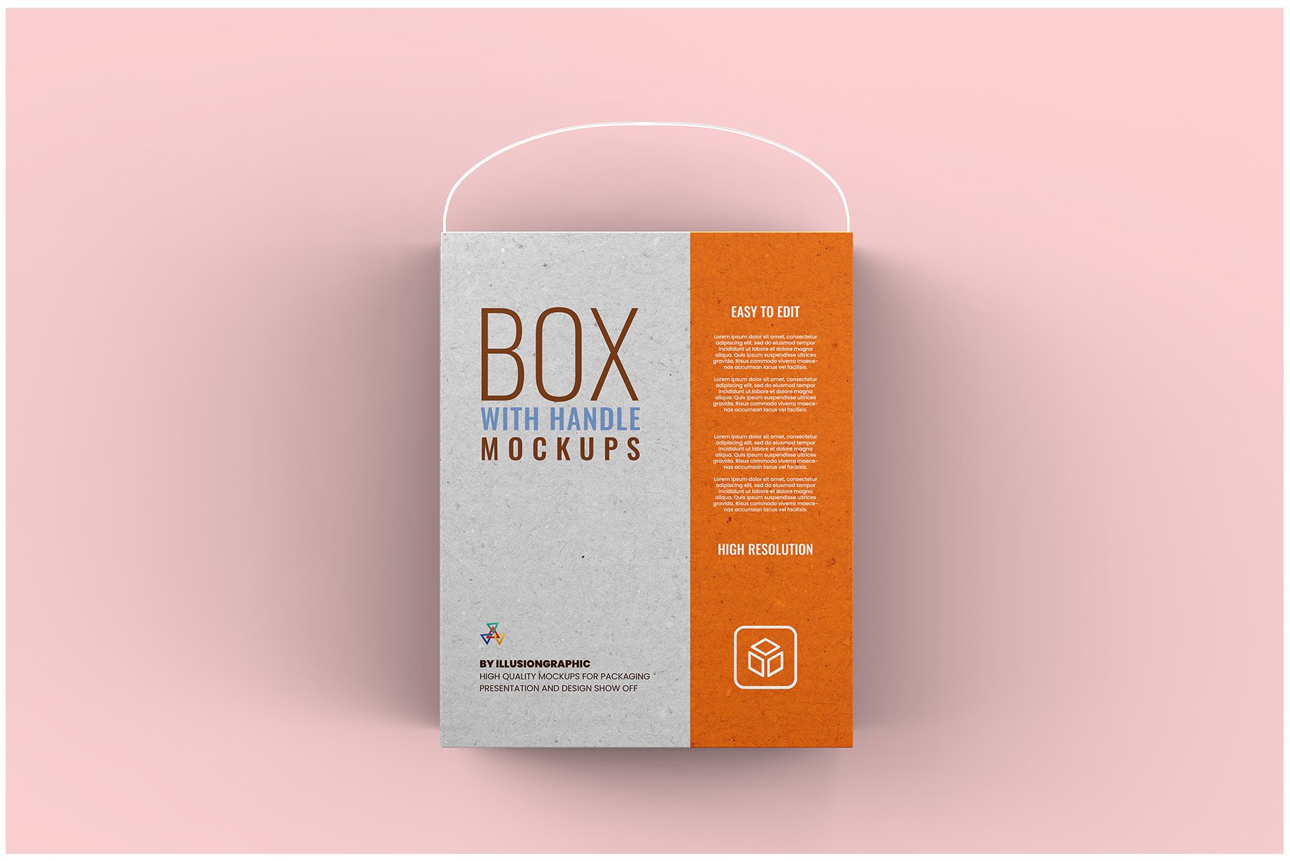 Box With Handle Mockup - 12 Views - Design Cuts