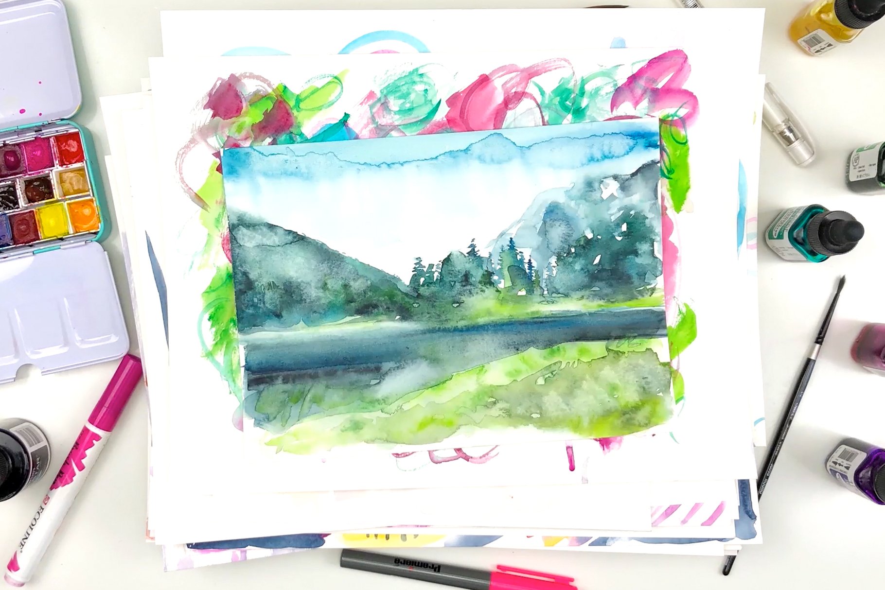 Fast and Fun Watercolor: Painting Techniques, No Drawing Required! See more