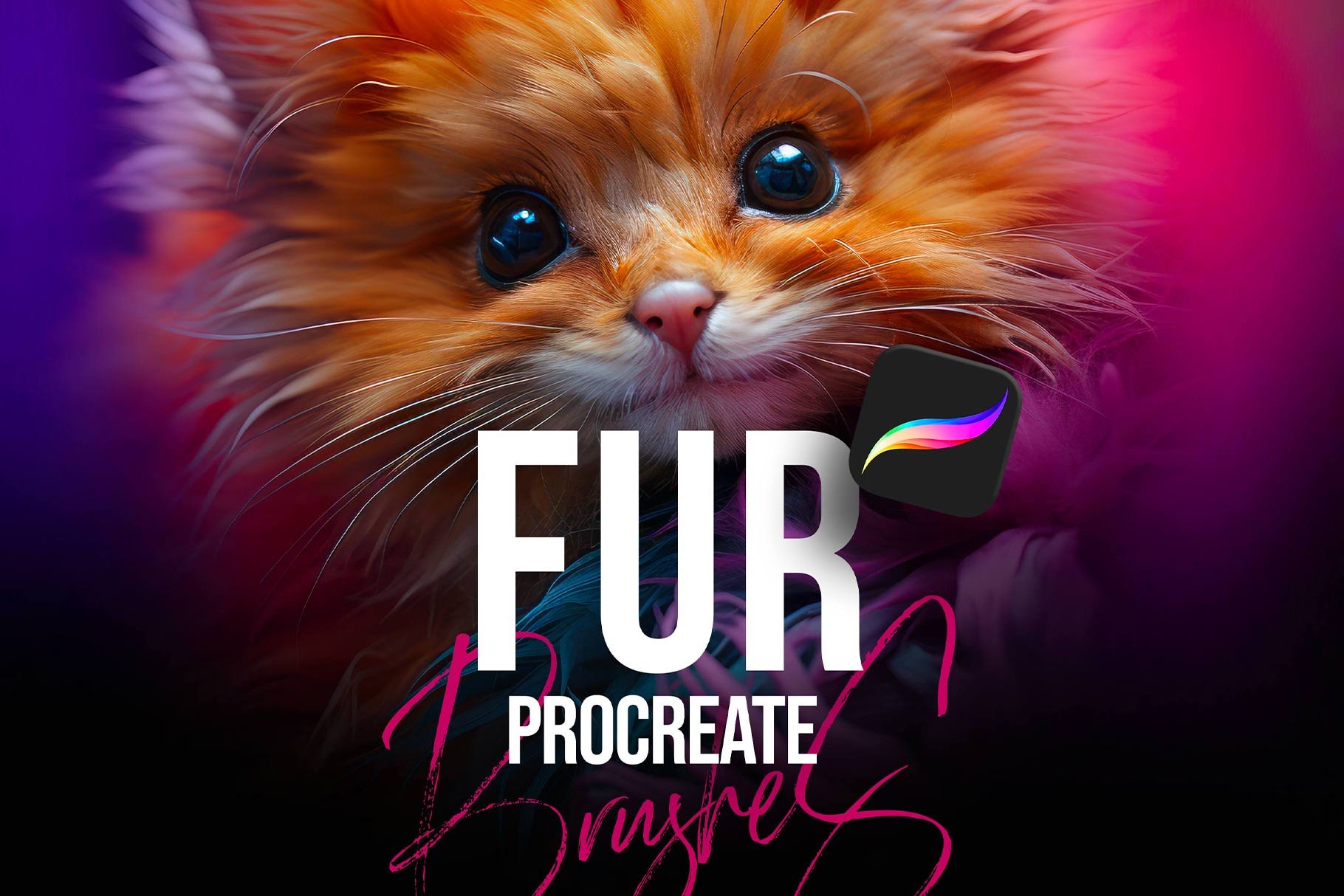 24 Procreate Fur Brushes – Dynamic - Design Cuts