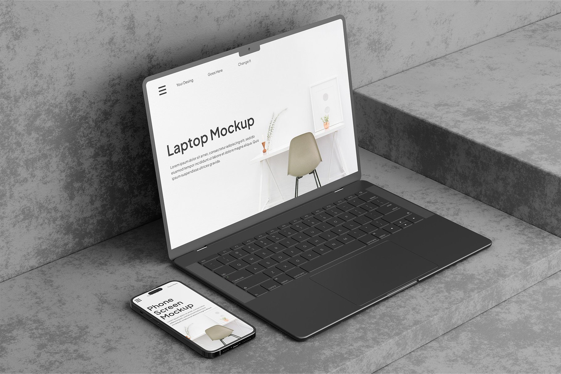 Responsive Devices Mockup Kit - Design Cuts